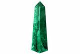 Tall, Polished Malachite Obelisk - Congo #175386-1
